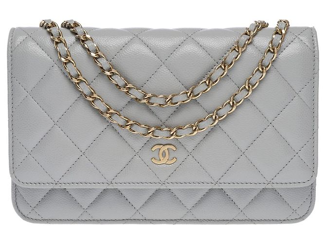 CHANEL Wallet on Chain aus grauem Leder - 102633 - Ansicht 3