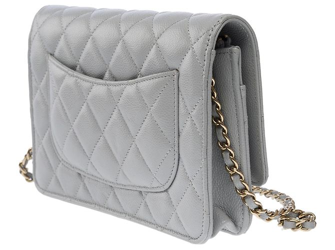 CHANEL Wallet on Chain aus grauem Leder - 102633 - Ansicht 6