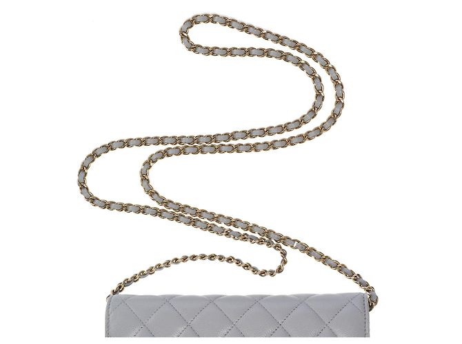 CHANEL Wallet on Chain aus grauem Leder - 102633 - Ansicht 7
