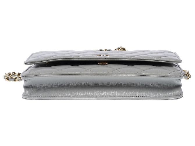 CHANEL Wallet on Chain aus grauem Leder - 102633 - Ansicht 8