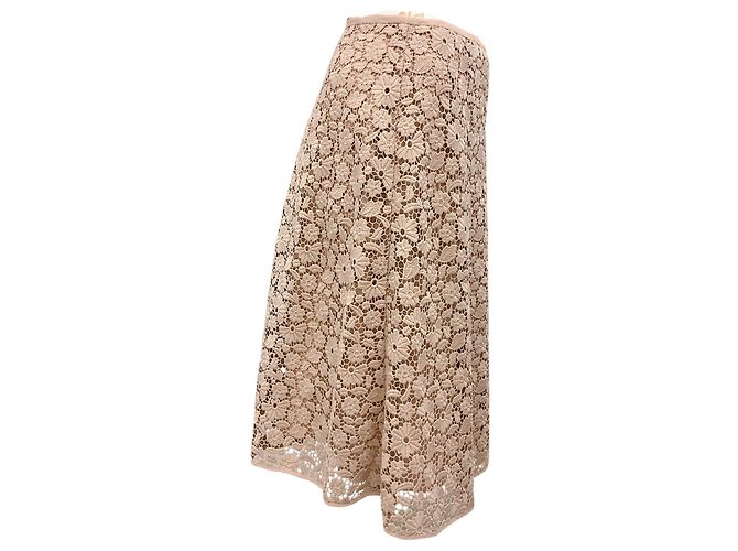No 21 Falda midi de encaje beige 2024 n.º 21 - vista 2