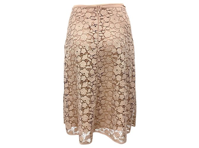 No 21 Falda midi de encaje beige 2024 n.º 21 - vista 3