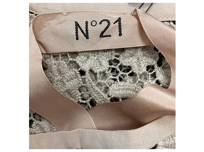 No 21 Falda midi de encaje beige 2024 n.º 21 - vista 4