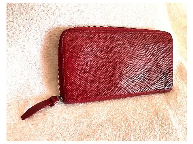 Cartera Longchamp Companion Cuero Burdeos - vista 5