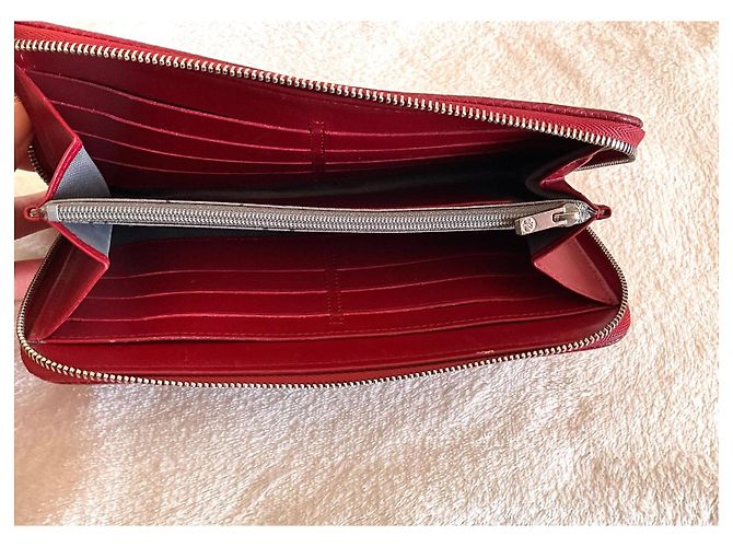 Cartera Longchamp Companion Cuero Burdeos - vista 6