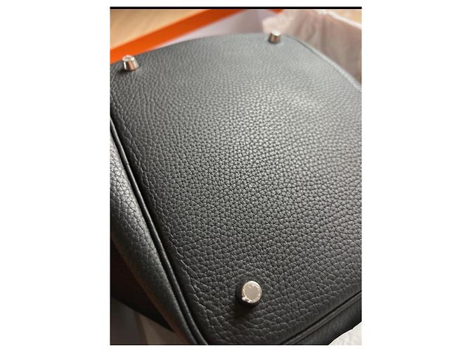 Hermès Picotin 22 taurillon clemence Nero - vista 7