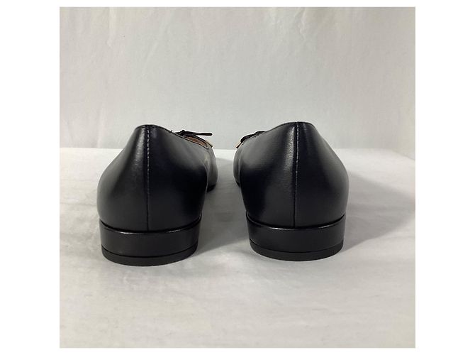 Ballerine Sleek con punta a cappello e fiocco in pelle nera di Stuart Weitzman Nero - vista 12