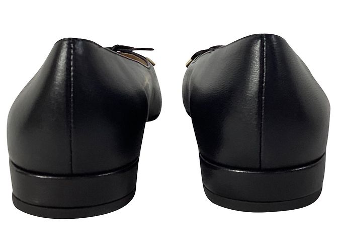 Ballerine Sleek con punta a cappello e fiocco in pelle nera di Stuart Weitzman Nero - vista 4