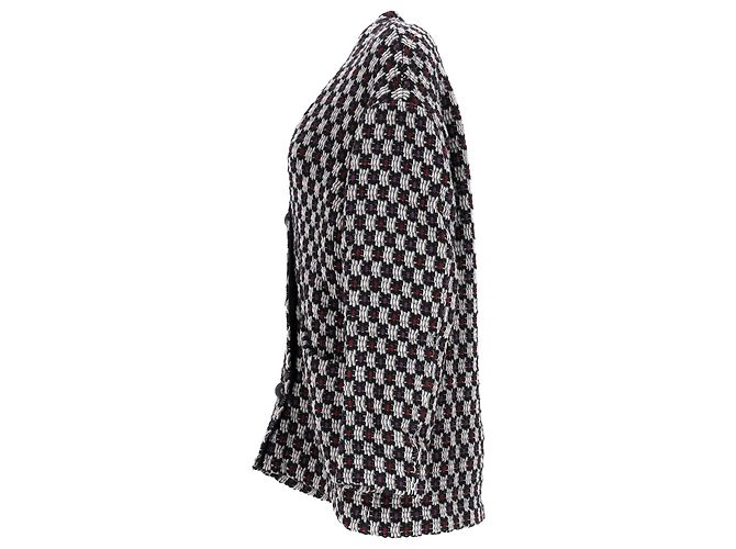 Isabel Marant Dianeline Jacke aus schwarzer Wolle Mehrfarben - Ansicht 2