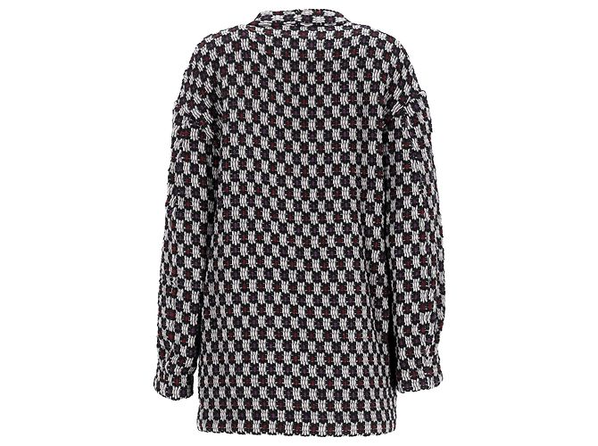 Isabel Marant Dianeline Jacke aus schwarzer Wolle Mehrfarben - Ansicht 3