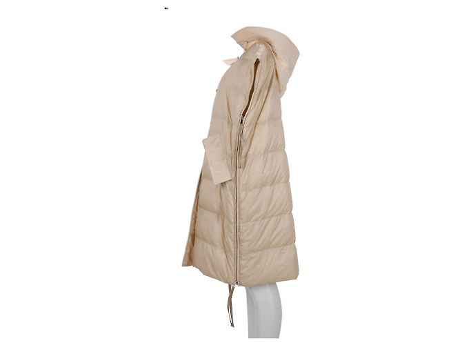 Moncler Genius 2 Moncler 1952 Chaleco Largo Camellias en Nylon Beige - vista 7