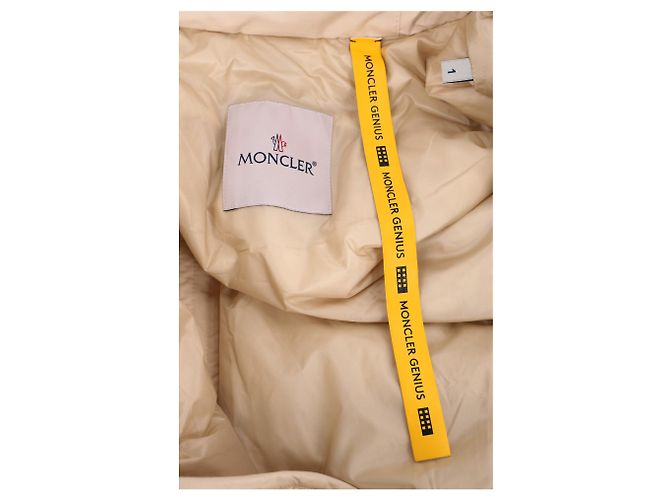 Moncler Genius 2 Moncler 1952 Chaleco Largo Camellias en Nylon Beige - vista 9