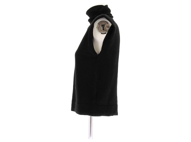 Autre Marque Suéter de cuello alto de lana Negro - vista 4