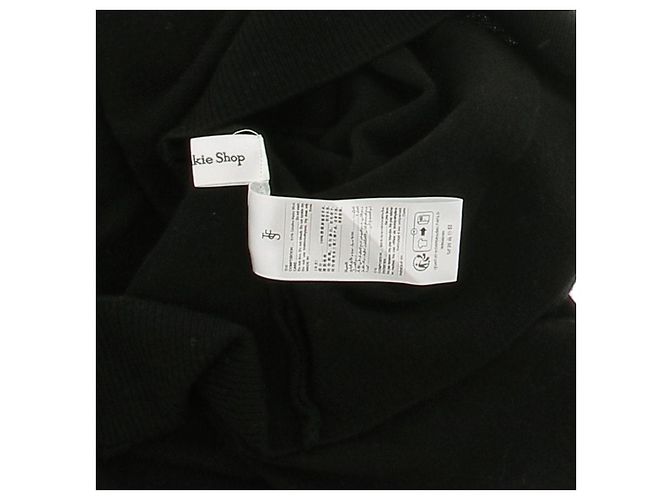 Autre Marque Suéter de cuello alto de lana Negro - vista 6