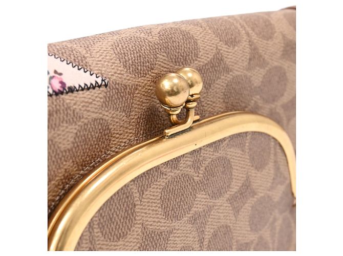 Borsa a tracolla Coach x Keith Haring Riley in tela rivestita marrone - vista 20