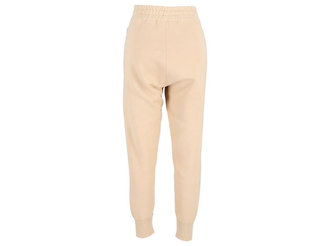Pantalones de chándal de algodón nude con logo bordado Sandro Paris Castaño Carne - vista 3