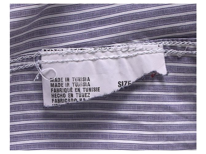 Camicia a Righe Prada in Cotone Grigio - vista 10