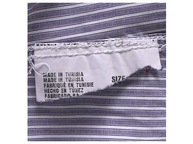 Camicia a Righe Prada in Cotone Grigio - vista 5