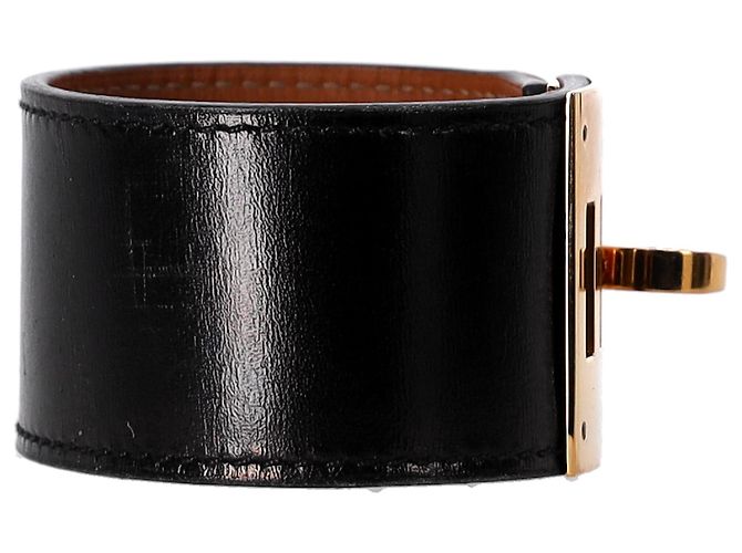 Bracciale Kelly Dog di Hermès in pelle nera Nero - vista 10