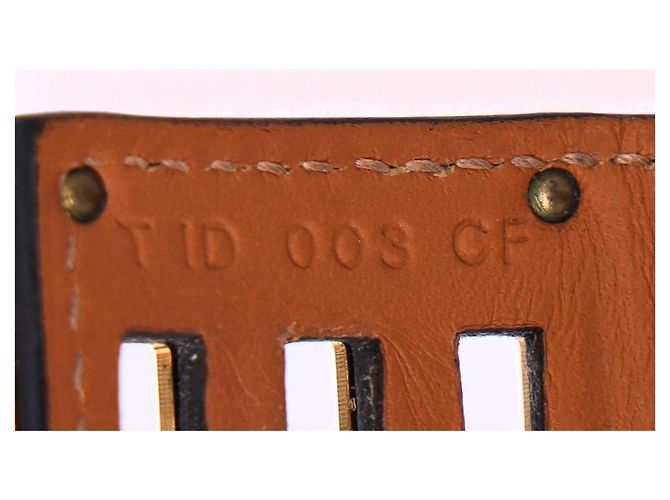 Bracciale Kelly Dog di Hermès in pelle nera Nero - vista 12