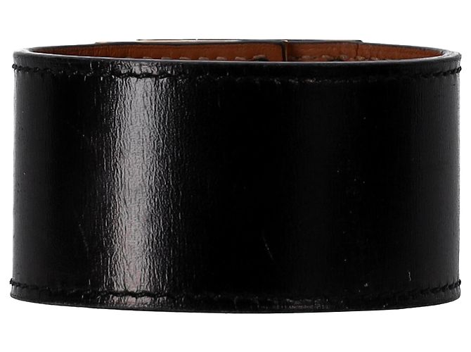 Bracciale Kelly Dog di Hermès in pelle nera Nero - vista 2
