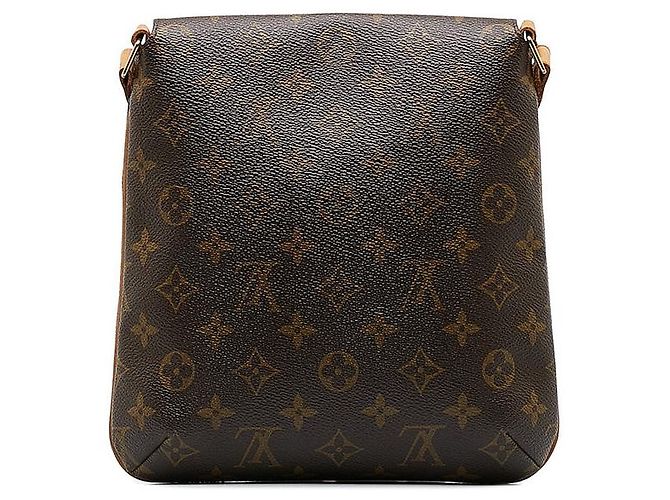 Borsa a spalla lunga Musette Salsa Monogram Louis Vuitton in pelle PVC marrone - vista 3