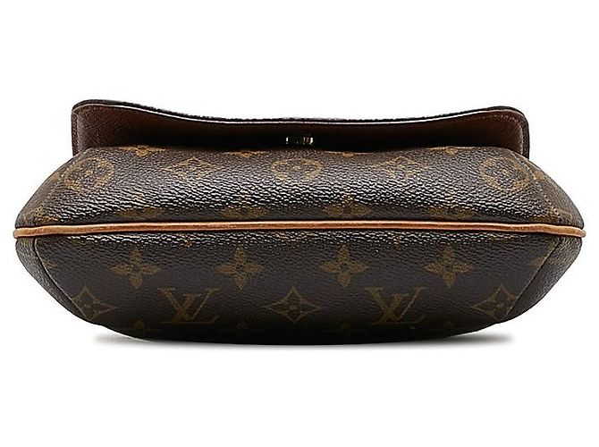 Borsa a spalla lunga Musette Salsa Monogram Louis Vuitton in pelle PVC marrone - vista 4