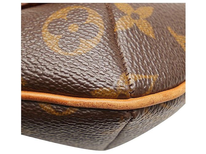 Borsa a spalla lunga Musette Salsa Monogram Louis Vuitton in pelle PVC marrone - vista 5