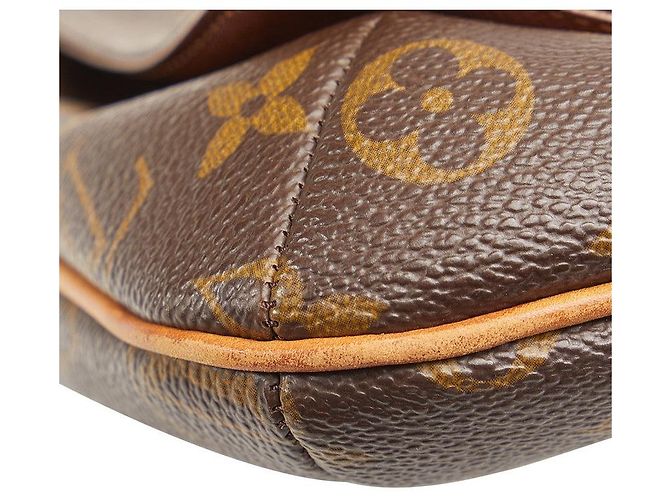 Borsa a spalla lunga Musette Salsa Monogram Louis Vuitton in pelle PVC marrone - vista 6