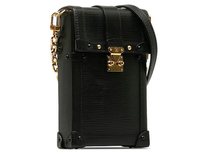 Borsa a spalla verticale Epi Trunk Louis Vuitton M67871 in pelle nera Nero - vista 2