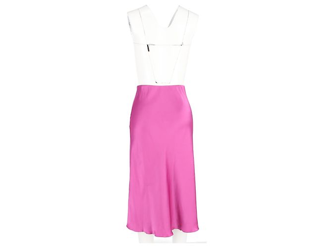 Falda Midi Nanushka en Satén Rosa - vista 6
