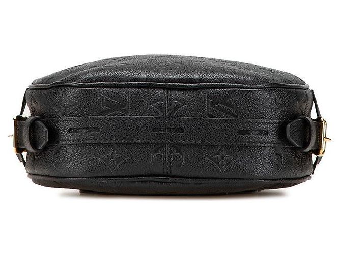 Borsa a spalla Louis Vuitton Monogram Empreinte Boite Chapeau Souple MM M45649 Nero - vista 3