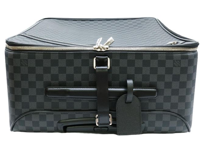 Valigia Louis Vuitton Damier Graphite Pegase 65 Nero - vista 6
