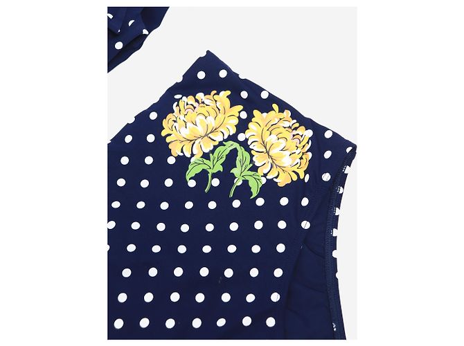 Tory Burch Zweiteiliges Bikini-Set mit Marineblauen Punkten - Größe S - Ansicht 3