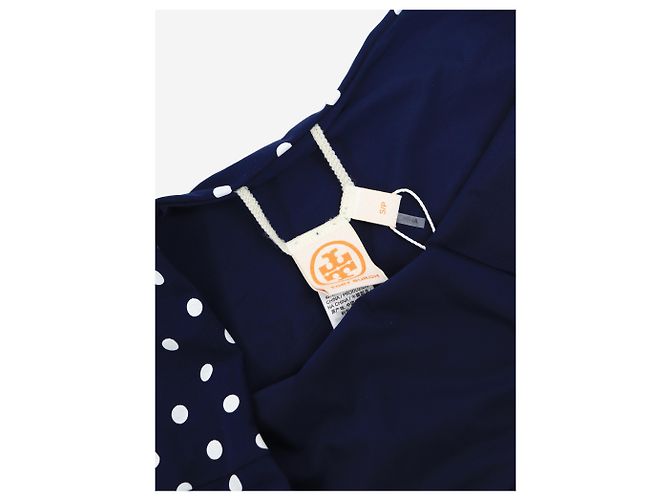 Tory Burch Zweiteiliges Bikini-Set mit Marineblauen Punkten - Größe S - Ansicht 4