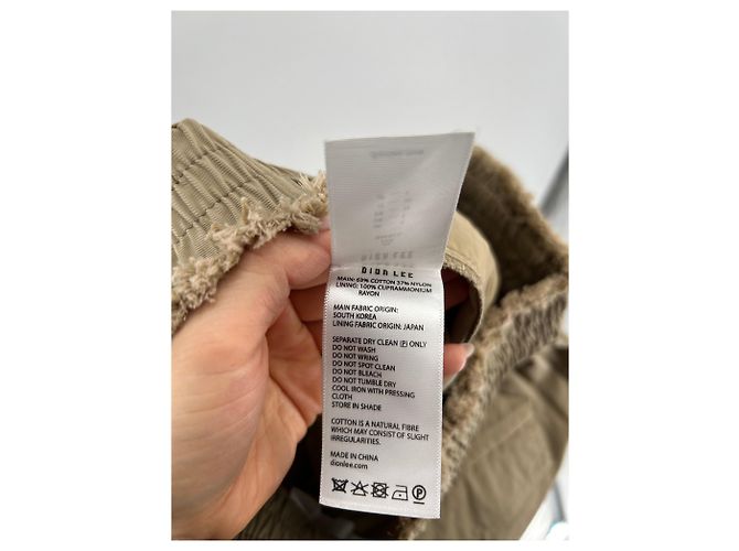 Autre Marque Pantalones cargo DION LEE Camel de algodón Talla 36 Camello - vista 5