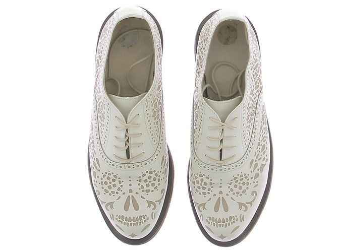 Dr. Martens Derbies blancas "Aila" Blanco - vista 6