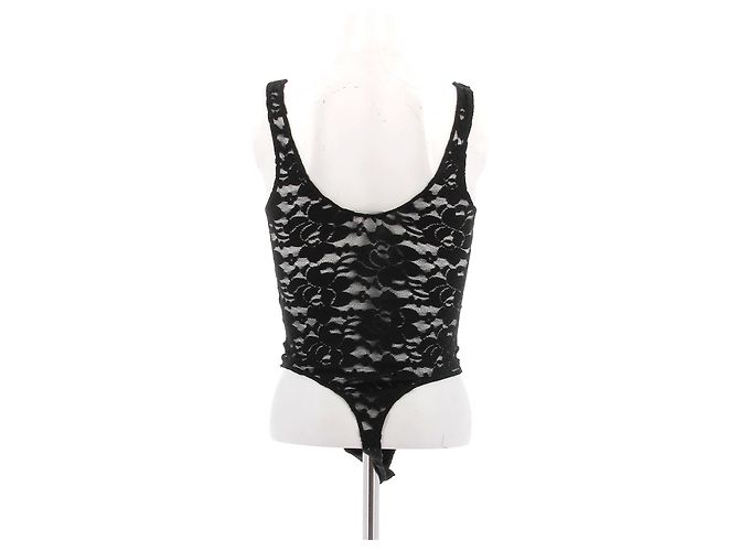 Body de encaje negro Anine Bing - vista 2