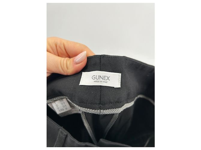 Autre Marque Pantalones negros de algodón GUNEX Talla 34 - vista 3