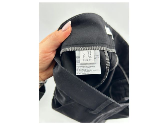 Autre Marque Pantalones negros de algodón GUNEX Talla 34 - vista 4