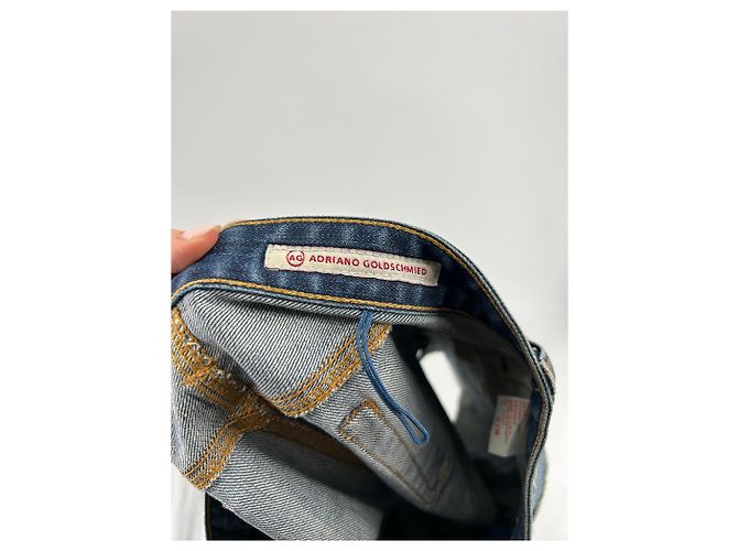Mini shorts de mezclilla azul Adriano Goldschmied - vista 4