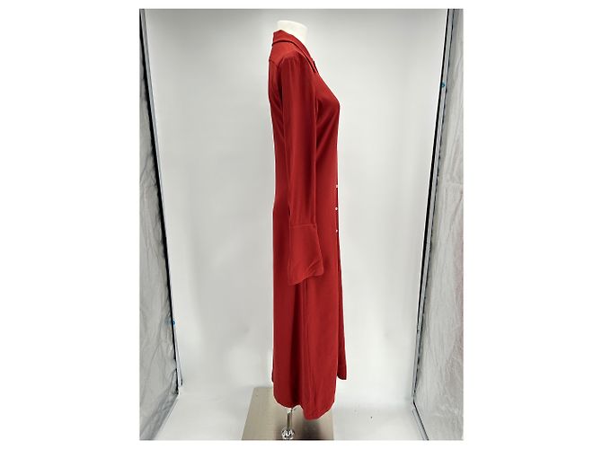 Autre Marque BITE Rotes langes Kleid aus Viskose Größe 8 UK - Ansicht 3