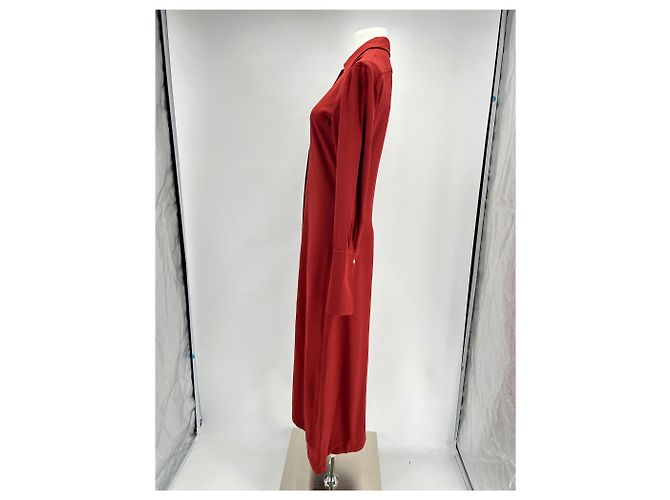 Autre Marque BITE Rotes langes Kleid aus Viskose Größe 8 UK - Ansicht 4
