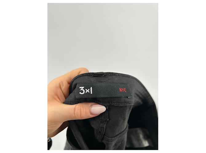 Autre Marque Jeans efecto vinilo negro 3X1 - vista 3
