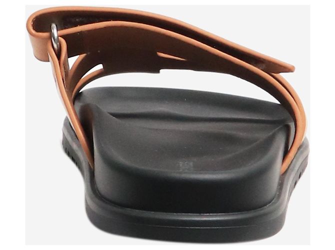 Hermès Sandali in pelle Chypre naturale - taglia EU 39 Marrone - vista 4