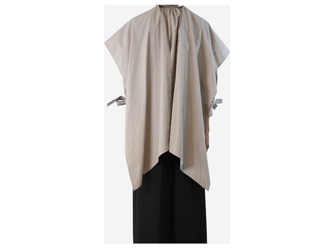 Autre Marque Greige Puff-Top mit Halsband - Größe UK 6 Grau - Ansicht 2