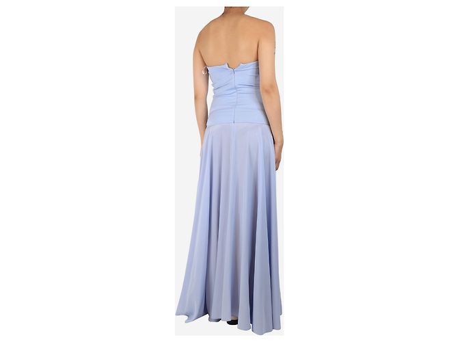 Elia Essentials. Blaues trägerloses Kleid - Größe UK 10 - Ansicht 2
