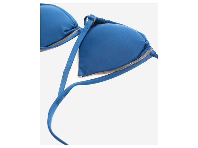 Autre Marque Blaues Bikini-Set mit Netzdetails - Größe M - Ansicht 5