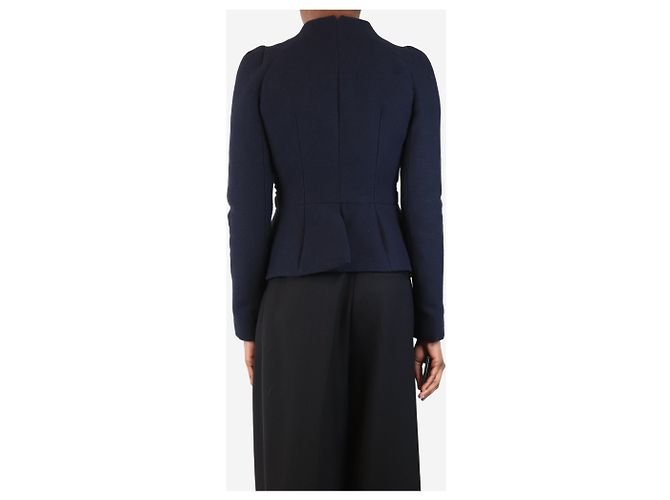 Carven Abrigo azul marino de doble botonadura - talla UK 8 - vista 2