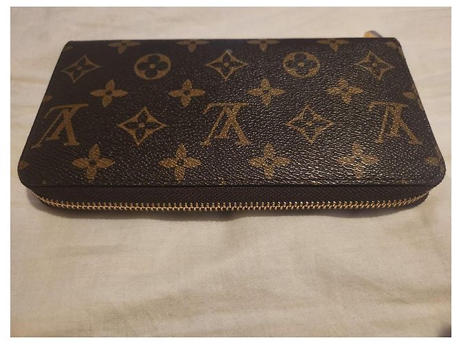 Cartera Louis Vuitton Zippy de piel marrón Castaño - vista 2